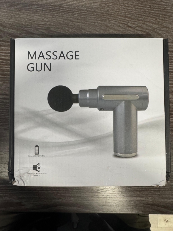 Перкуссионный массажер пистолет для тела черный