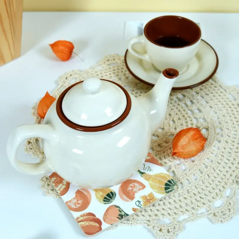 Подставка под горячее Тыквы 14х14 см (ассортимент) Подставка под горячее Тыквы 14х14 см (ассортимент)