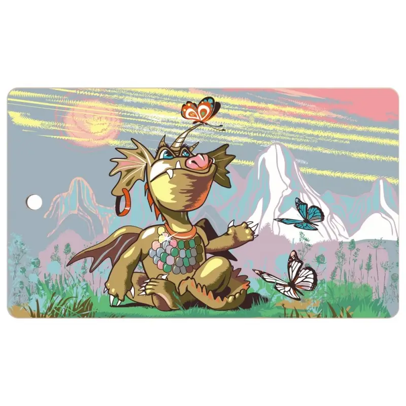 Разделочная доска Дракон весельчак 29х17 см (ассортимент) Разделочная доска Дракон весельчак 29х17 см (ассортимент)