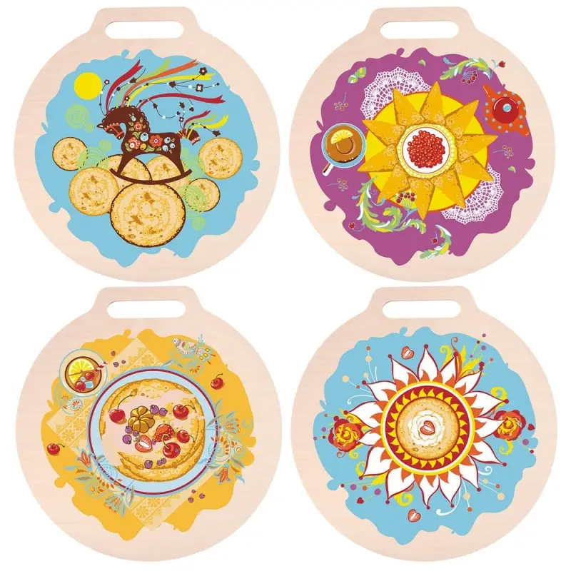 Доска разделочная Широкая Масленица 26см Доска разделочная Широкая Масленица 26см