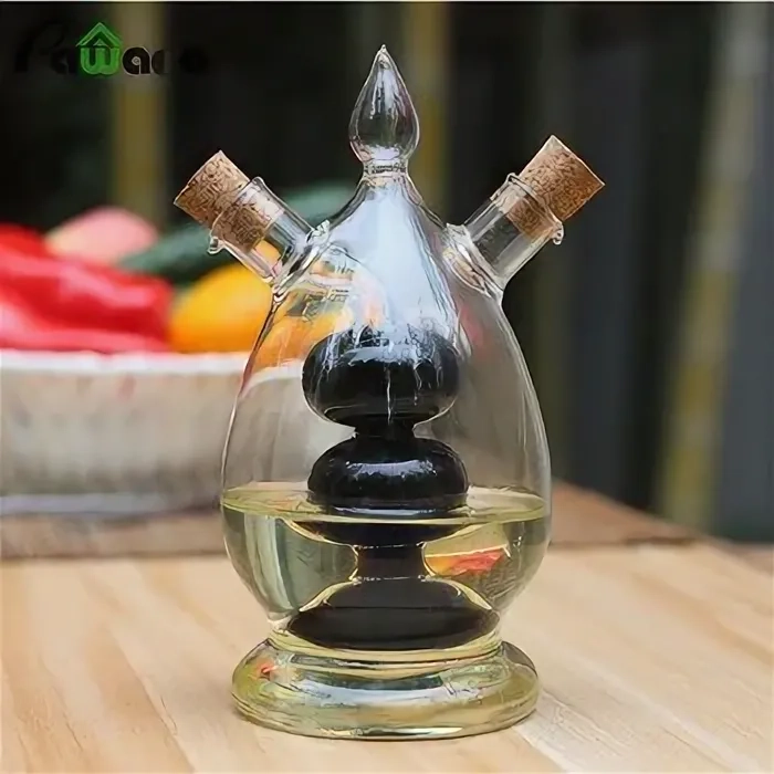 Двухслойная стеклянная бутылка для масла Двухслойная стеклянная бутылка для масла