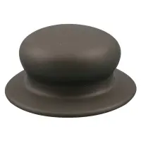 Ручка для крышки с саморезом серая диаметр 6 см Ручка для крышки с саморезом серая диаметр 6 см