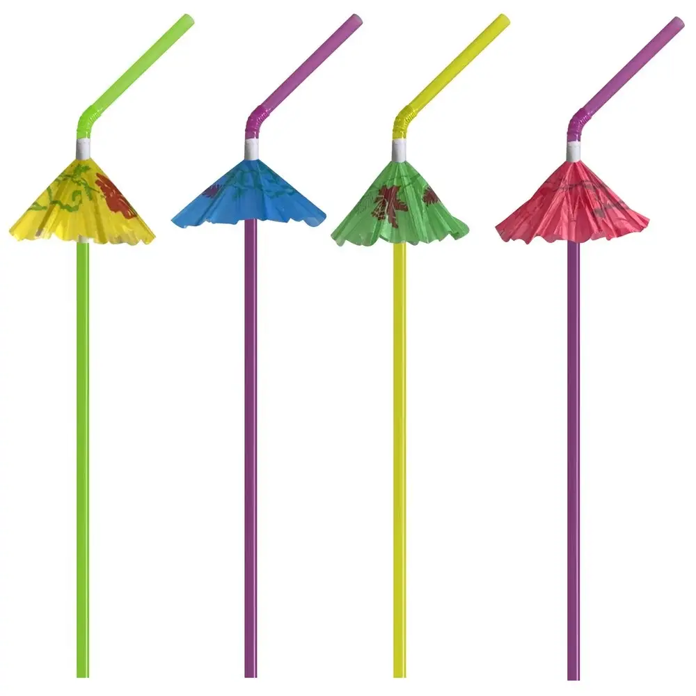 Трубочки для коктейля Зонтики 12шт Трубочки для коктейля Зонтики 12шт