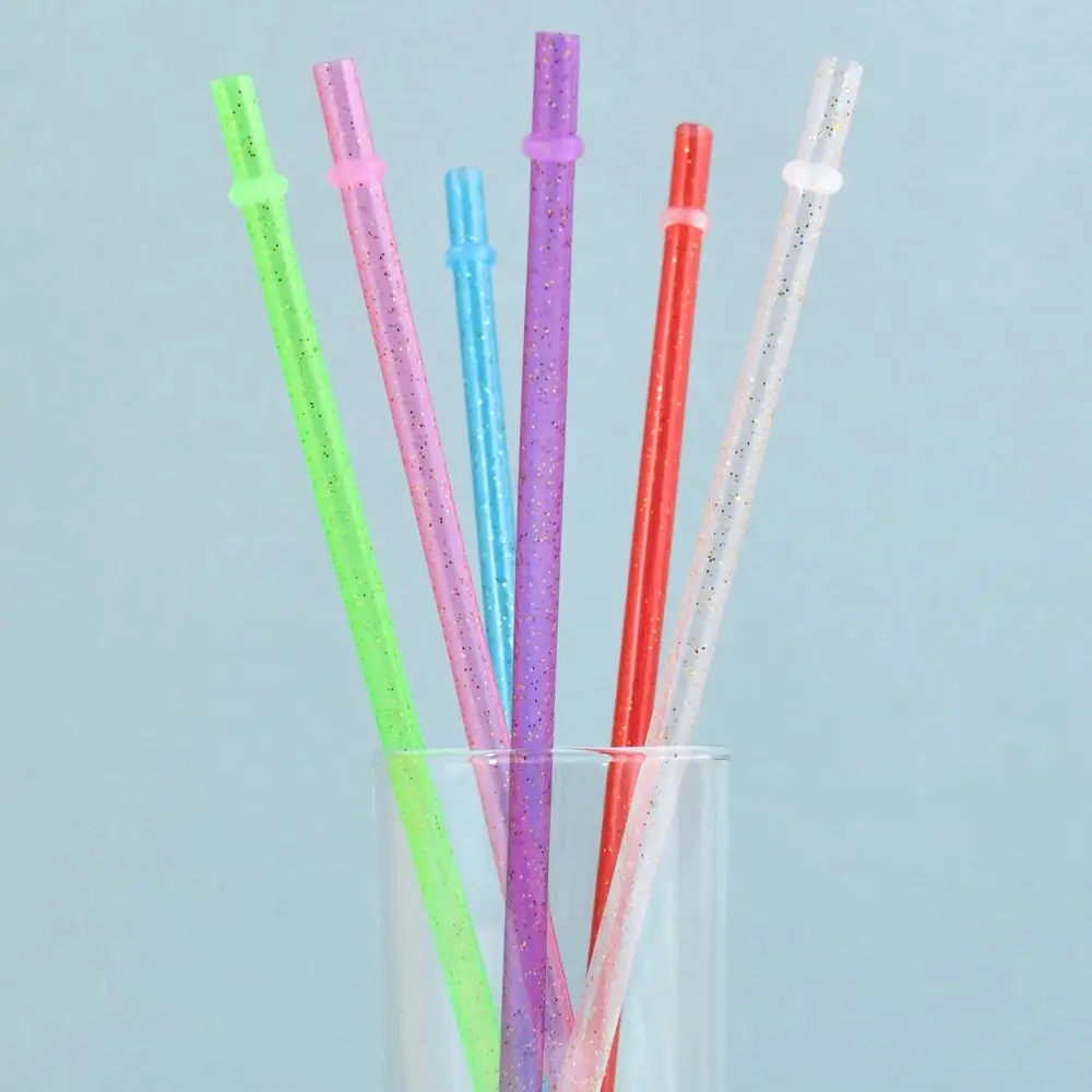 Трубочки для коктейля Блестки 6 шт Трубочки для коктейля Блестки 6 шт