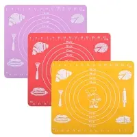 Коврик кулинарный силиконовый с разметкой 29х26 см (ассортимент) Коврик кулинарный силиконовый с разметкой 29х26 см (ассортимент)