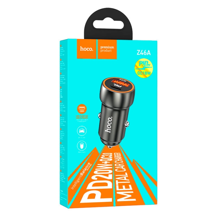 Зарядное устройство автомобильное HOCO Z46A Зарядное устройство автомобильное HOCO Z46A
