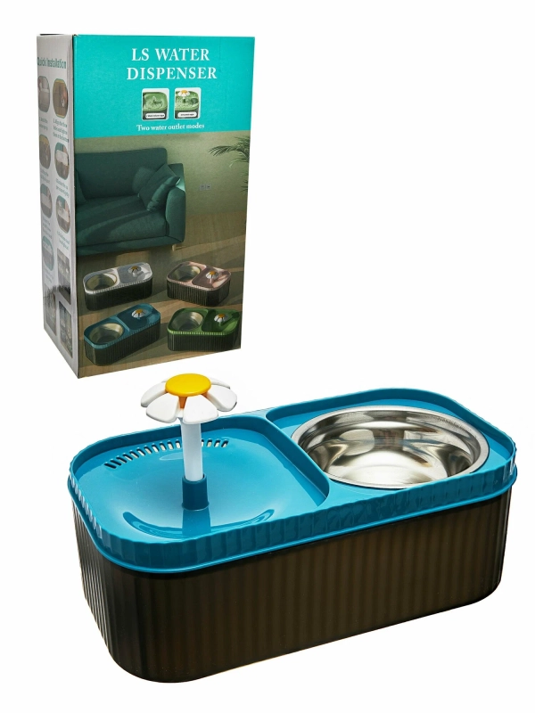 Питьевой фонтан с миской для животных Питьевой фонтан с миской для животных