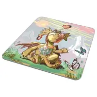 Доска разделочная Дракон весельчак 18х18 см (ассортимент) Доска разделочная Дракон весельчак 18х18 см (ассортимент)