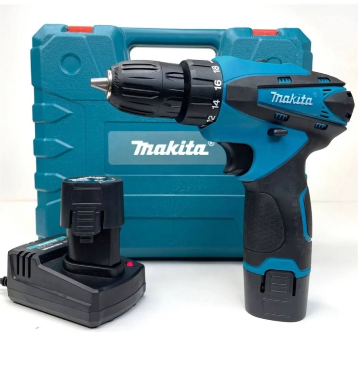 Шуруповерт Makita аккумуляторный 12V  24 Нм  2 АКБ (цвет в ассортименте) Шуруповерт Makita аккумуляторный 12V  24 Нм  2 АКБ (цвет в ассортименте)