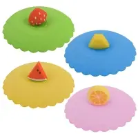 Силиконовая крышка присоска для чашек и банок Фруктовый ломтик (ассортимент) Силиконовая крышка присоска для чашек и банок Фруктовый ломтик (ассортимент)