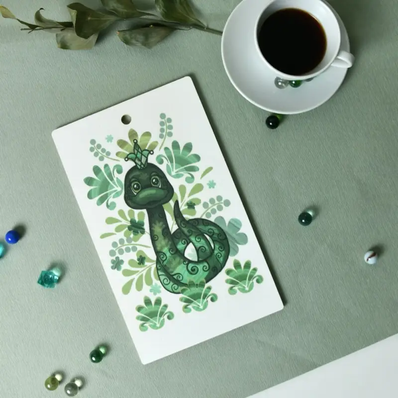 Доска разделочная Змейка Чародейка 29х17 см (ассортимент) Доска разделочная Змейка Чародейка 29х17 см (ассортимент)