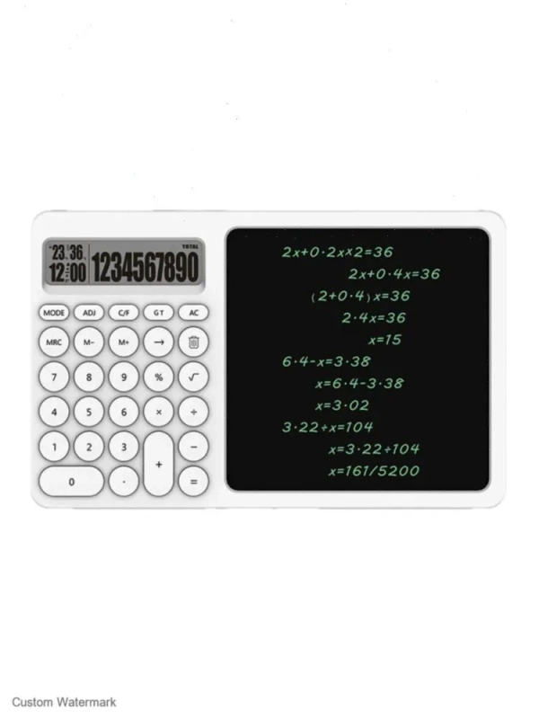 Калькулятор с планшетом белый Калькулятор с планшетом белый