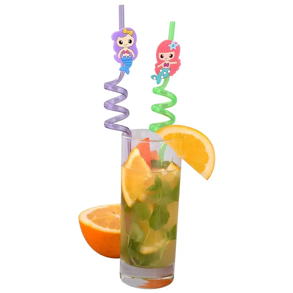 Трубочки для коктейля Веселые русалочки 4 шт Трубочки для коктейля Веселые русалочки 4 шт