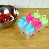 Формы для мороженого Яркие зонтики 6 ячеек