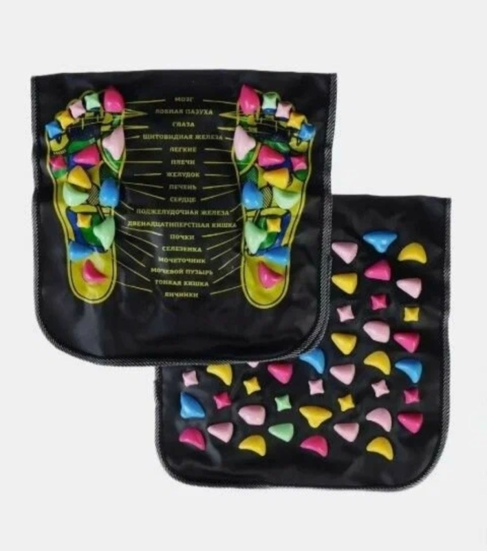 Коврик массажный для ног и стоп камни ортопедический