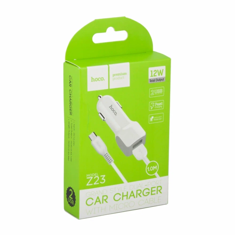 Автомобильная зарядка HOCO Z23 Автомобильная зарядка HOCO Z23