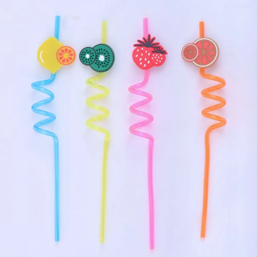 Трубочки для коктейля Фрукты 4 шт Трубочки для коктейля Фрукты 4 шт