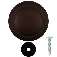 Ручка для крышки с саморезом коричневая диаметр 6 см Ручка для крышки с саморезом коричневая диаметр 6 см