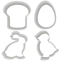 Форма для печенья, набор 4 шт, "Пасхальный" Форма для печенья, набор 4 шт, "Пасхальный"