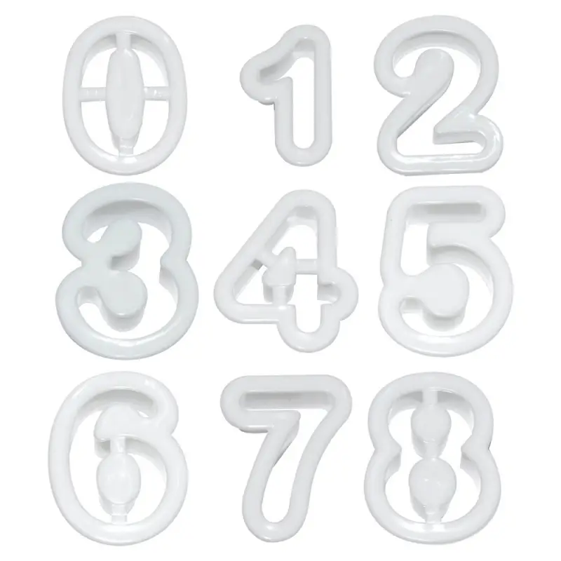 Формы для печенья, 9 цифр, "Знаменательные Даты", 3,5x4,5 см