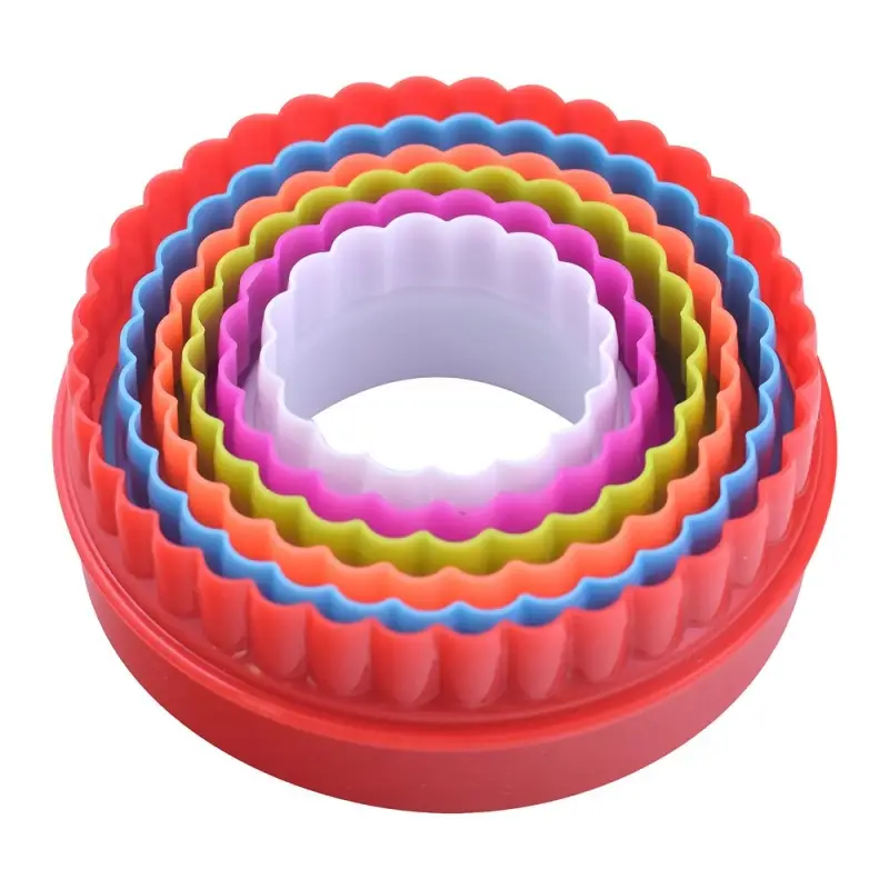 Форма для печенья, набор 6 шт, "Круг", диаметры 5,6,7,8,9,10 см