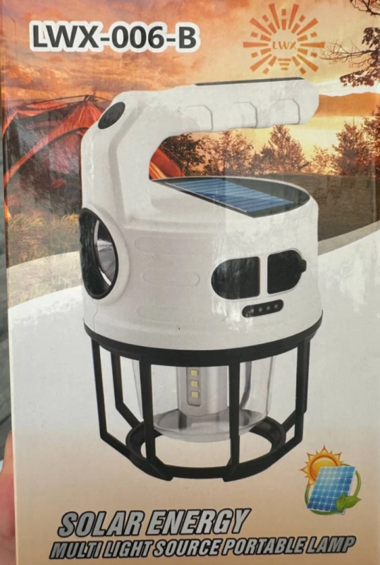 Кемпинговый фонарь с солнечной батареей Кемпинговый фонарь с солнечной батареей