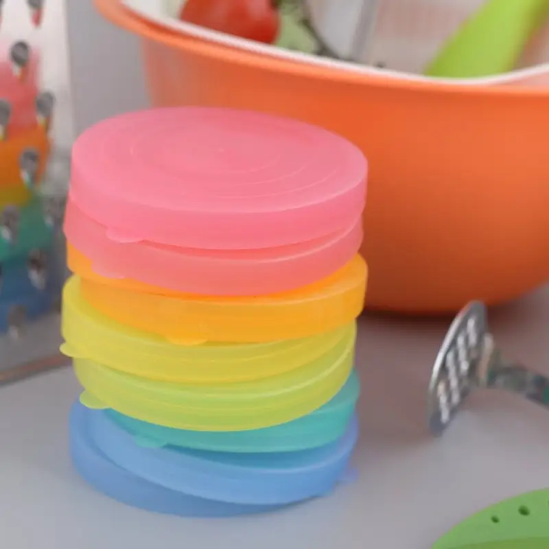 Крышки для банок набор 10 шт Радуга диаметр 82 мм Крышки для банок набор 10 шт Радуга диаметр 82 мм