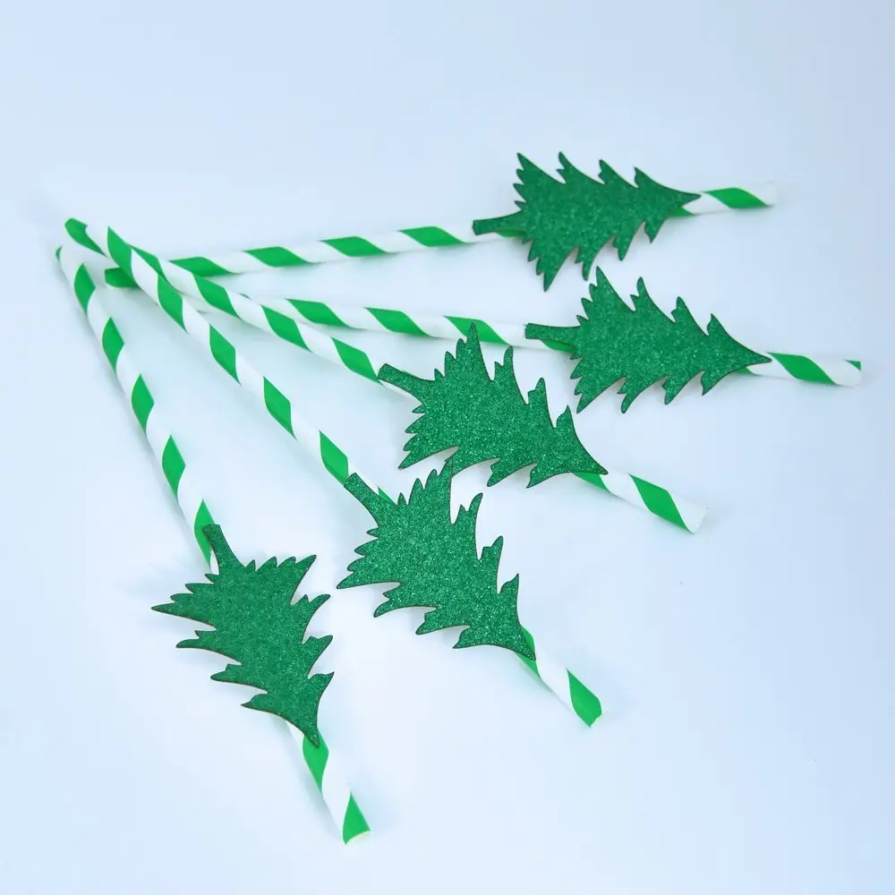 Трубочки для коктейля Хвойный лес 5 шт Трубочки для коктейля Хвойный лес 5 шт