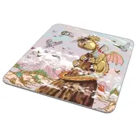 Доска разделочная Дракон весельчак 18х18 см (ассортимент) Доска разделочная Дракон весельчак 18х18 см (ассортимент)