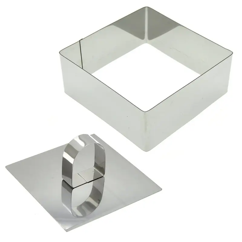 Кулинарная форма "Квадрат" с крышкой-прессом, 10х10х4см