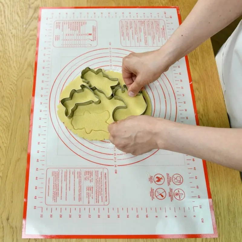 Коврик для выпечки с разметкой 60х40 см Коврик для выпечки с разметкой 60х40 см