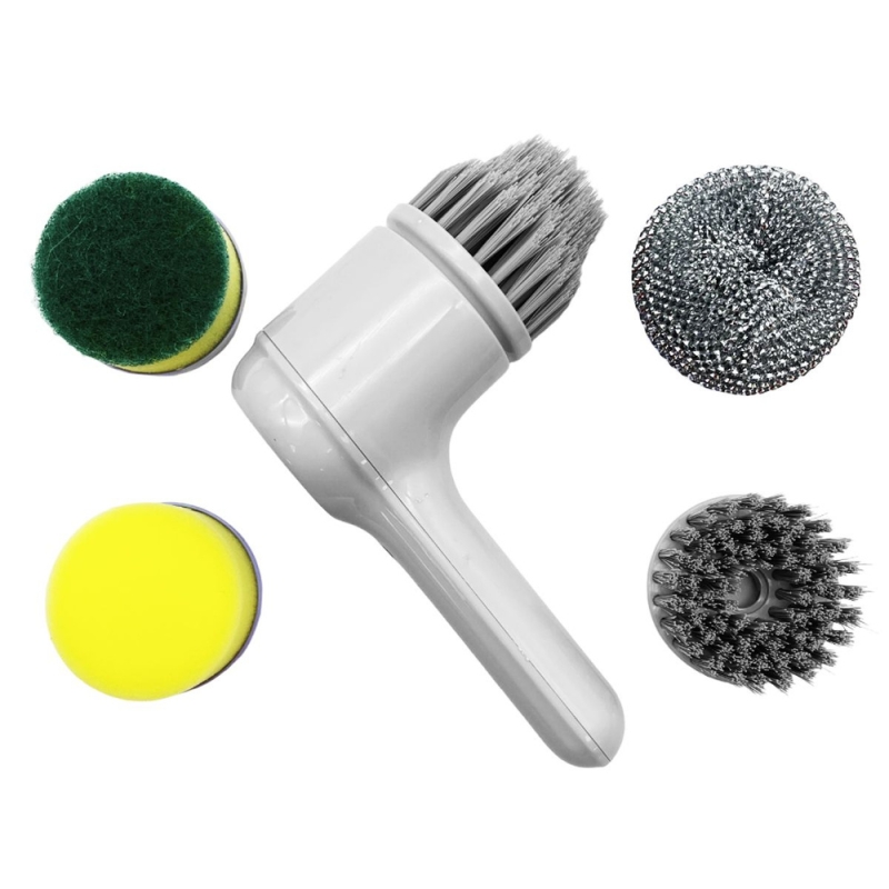 Электрическая щетка ручная для уборки дома комплект из 5 насадок Электрическая щетка ручная для уборки дома комплект из 5 насадок
