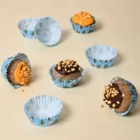 Форма для выпечки, набор 100 шт, диаметр 5-3,5см, высота 2см