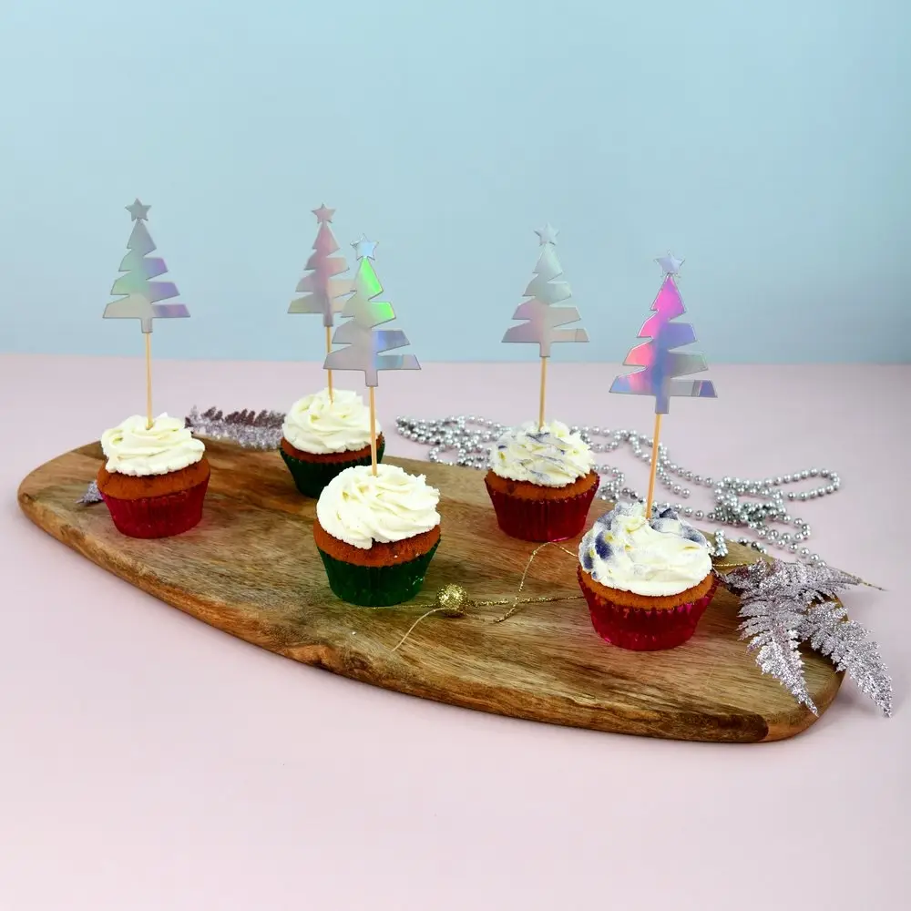 Топпер для украшения Ель колор набор 5 шт Топпер для украшения Ель колор набор 5 шт