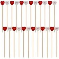 Шпажки для канапе Сердце 24 шт Шпажки для канапе Сердце 24 шт