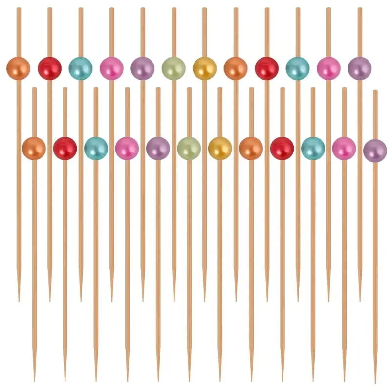 Шпажки для канапе Яркие бусинки набор 24 шт Шпажки для канапе Яркие бусинки набор 24 шт
