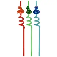 Трубочки для коктейля Змейка Чародейка 3 шт Трубочки для коктейля Змейка Чародейка 3 шт