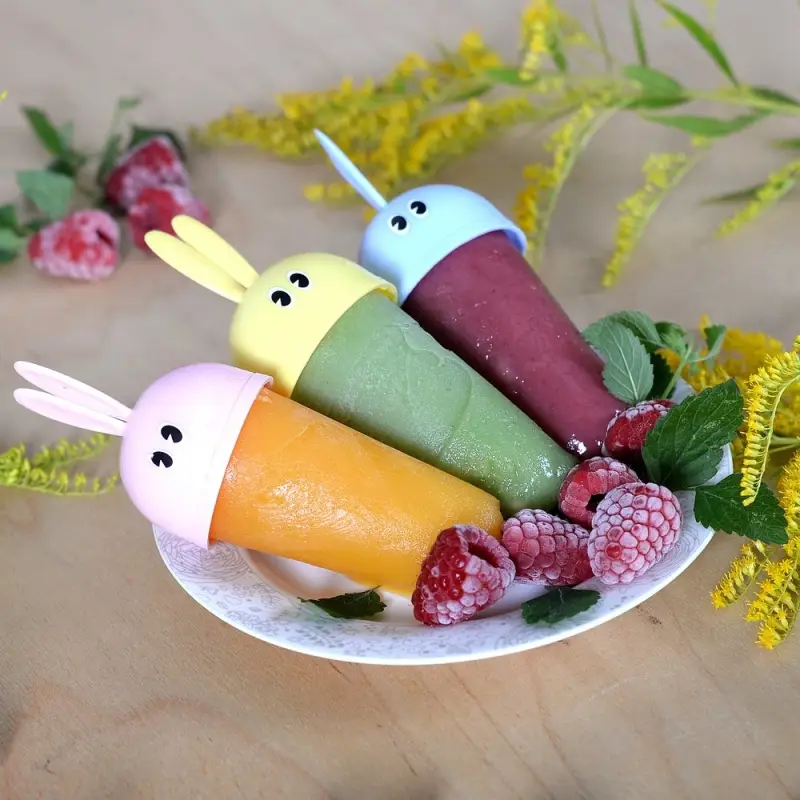 Формы для мороженого Зайки 3 ячейки Формы для мороженого Зайки 3 ячейки