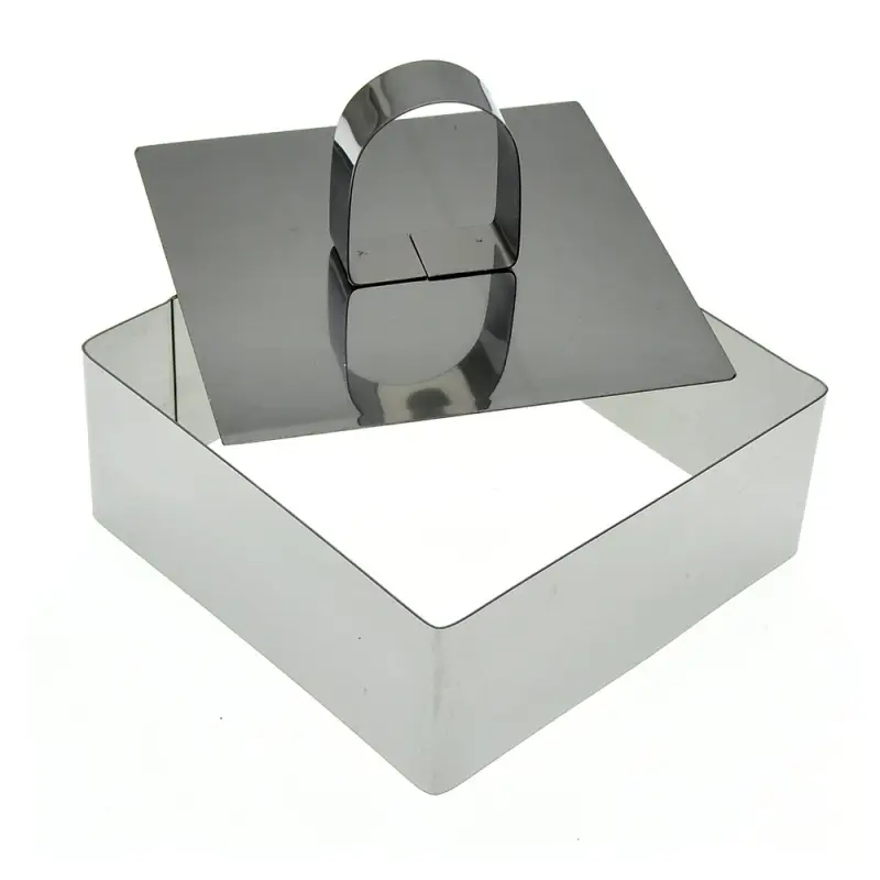 Кулинарная форма "Квадрат" с крышкой-прессом, 10х10х4см