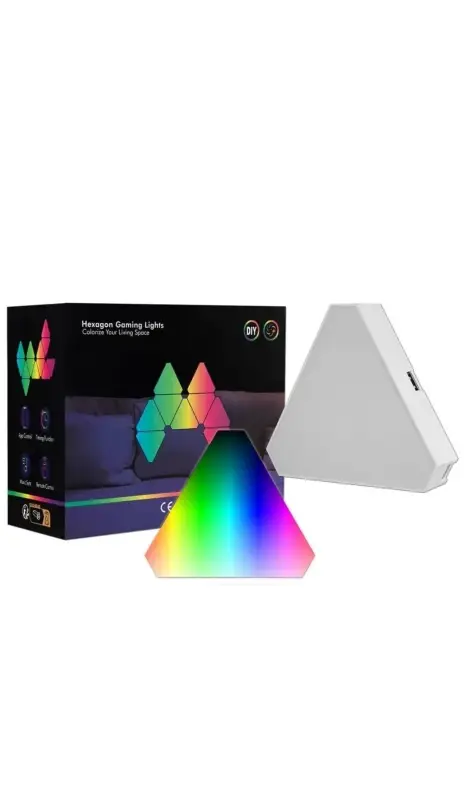 Умный RGB светильник в форме треугольников Умный RGB светильник в форме треугольников
