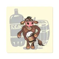 Подставка под горячее Забавный бычок 14х14см (ассортимент) Подставка под горячее Забавный бычок 14х14см (ассортимент)