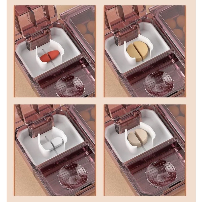 Таблетница с разделителем (цвет в ассортименте)