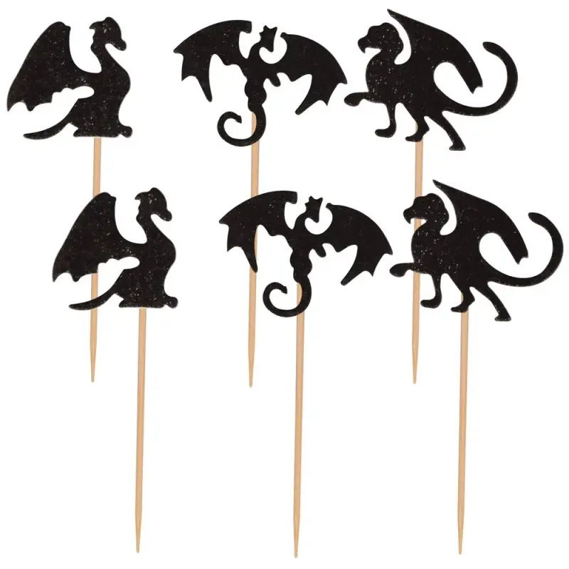 Топпер Драконы 6шт Топпер Драконы 6шт