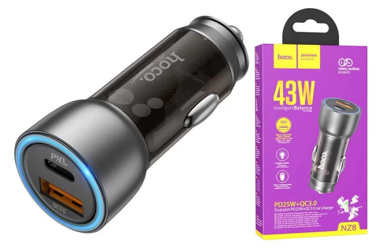 Автомобильное зарядное устройство Hoco NZ8 Автомобильное зарядное устройство Hoco NZ8