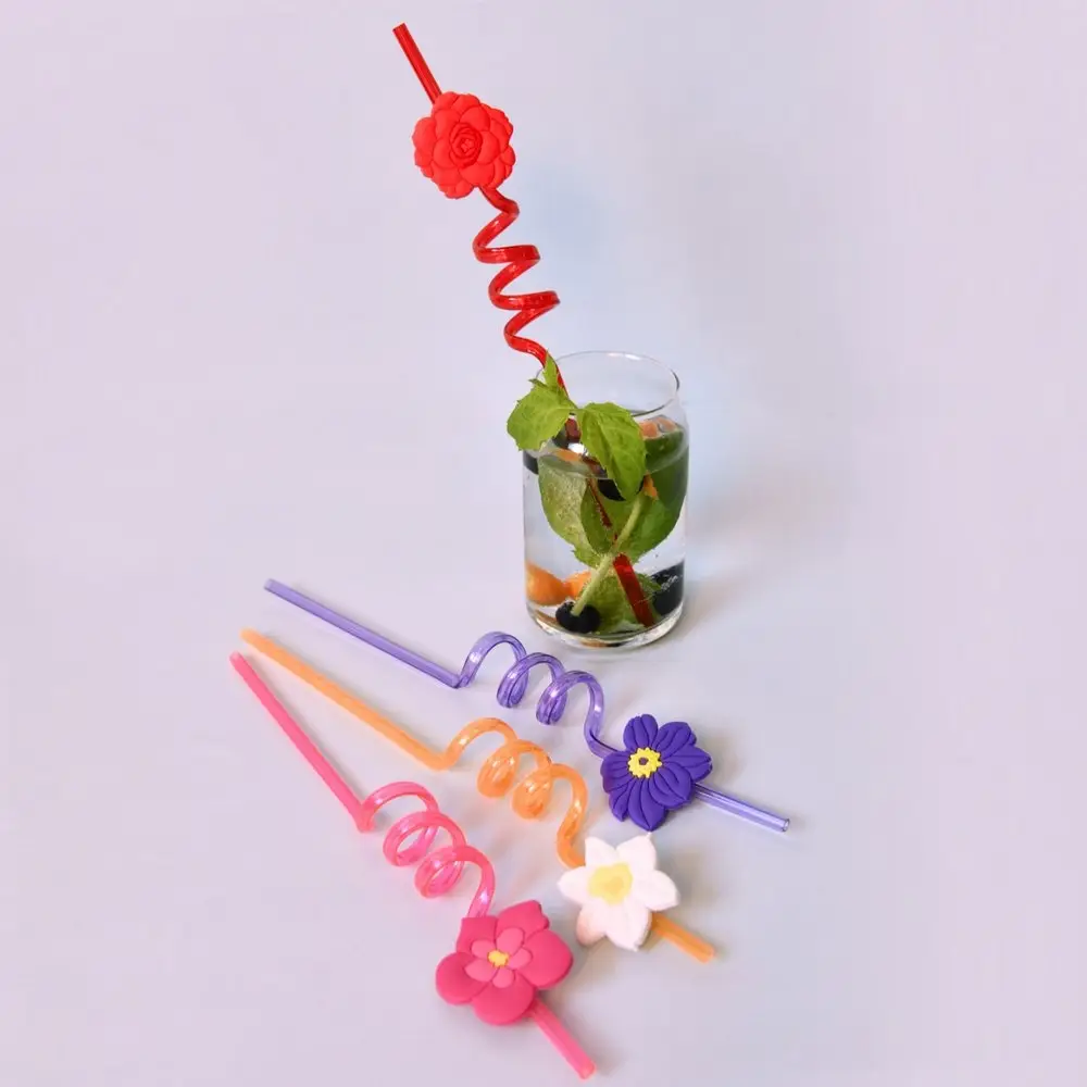 Трубочки для коктейля Гавайская вечеринка 4 шт Трубочки для коктейля Гавайская вечеринка 4 шт