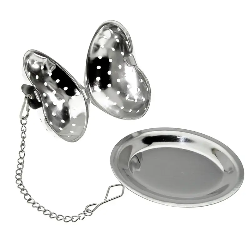 Ситечко для чая Сердце с подставкой