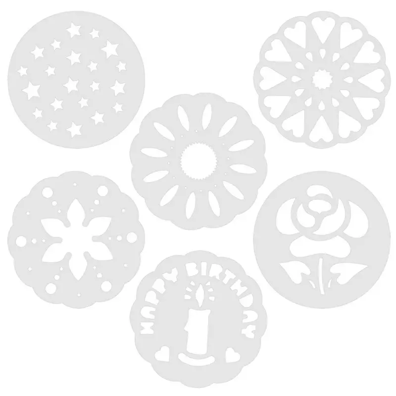 Трафареты для торта набор 6 шт диаметр 17,5 см Трафареты для торта набор 6 шт диаметр 17,5 см