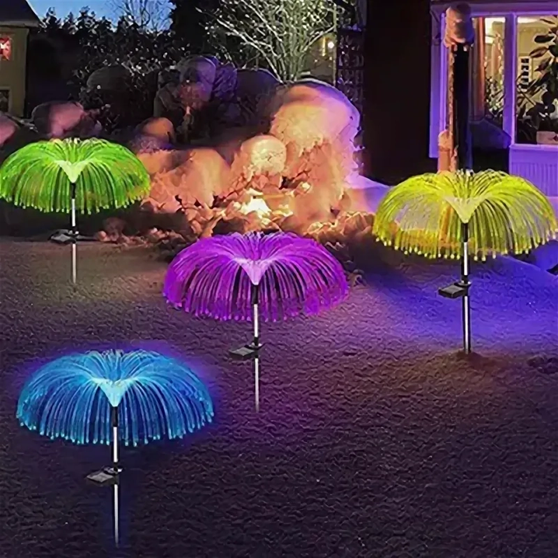 Садовый уличный светильник на солнечной батарее Медуза 2 шт Садовый уличный светильник на солнечной батарее Медуза 2 шт