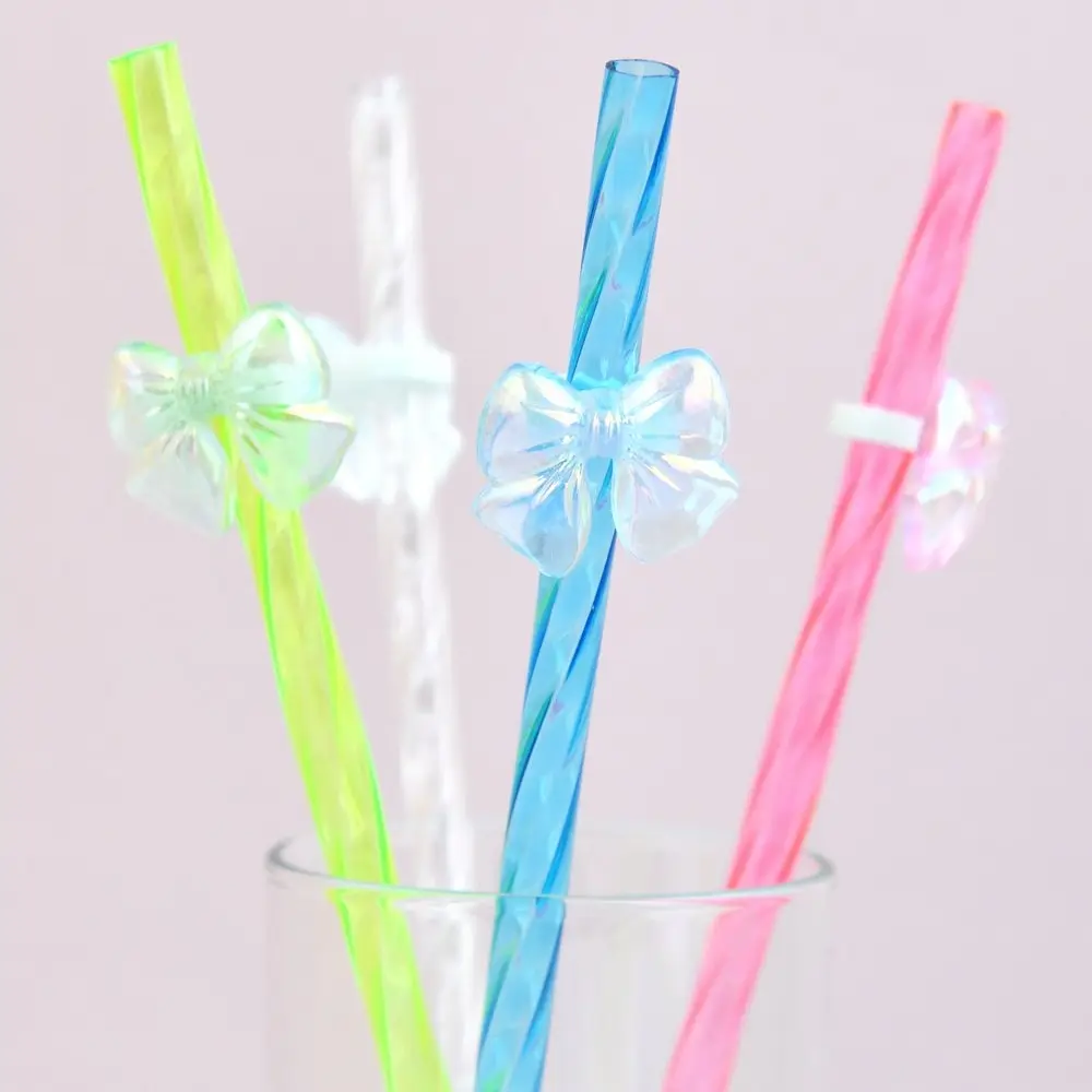 Трубочки для коктейля Бантики 4 шт Трубочки для коктейля Бантики 4 шт