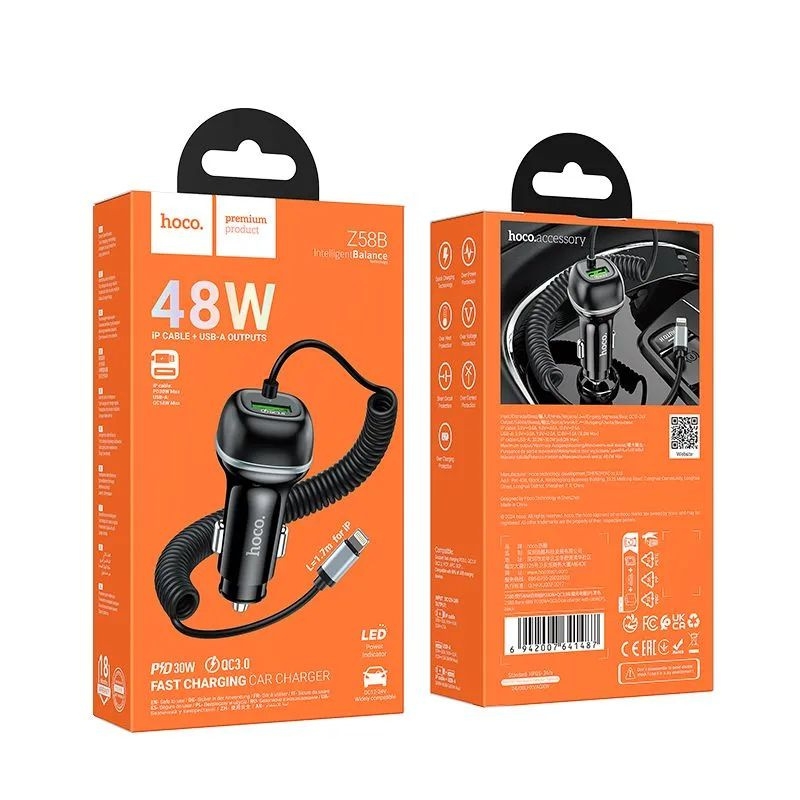 Автомобильное зарядное устройство HOCO Z58B Автомобильное зарядное устройство HOCO Z58B